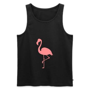 Flamingo - Flamingos - Männer Premium Bio Tank Top - Schwarz - Vorne - AI Model Male 178 light (178cm)