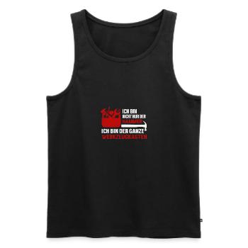 Werkzeugkasten Hammer Handwerker Geschenkidee - Männer Premium Bio Tank Top - Schwarz - Vorne - AI Model Male 178 light (178cm)