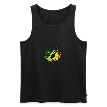 Hip Hop Breakdance - Débardeur bio Premium Homme - noir - Devant - AI Model Male 178 light (178cm)