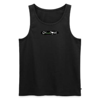 GINsideTonic - Men's Premium Organic Tank Top - black - Front - AI Model Male 178 light (178cm)