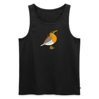 Robin Hood Robin Colorful - Men's Premium Organic Tank Top - black - Front - AI Model Male 178 light (178cm)