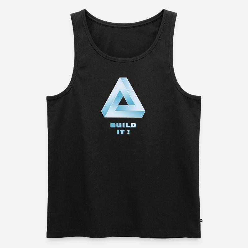 Penrose - Männer Premium Bio Tank Top - Schwarz