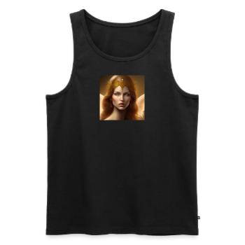 Beauty 3 - Männer Premium Bio Tank Top - Schwarz - Vorne - Michal (187cm)