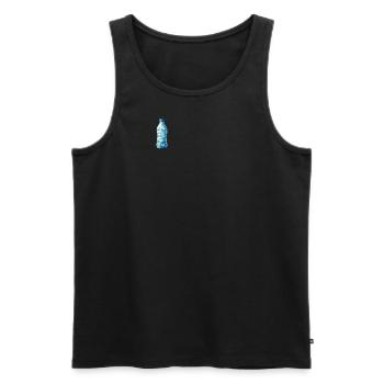 Wasserflasche Polygon - Männer Premium Bio Tank Top - Schwarz - Vorne - Michal (187cm)