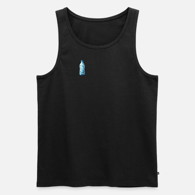 Bouteille d’eau Polygon - Débardeur bio Premium Homme - noir