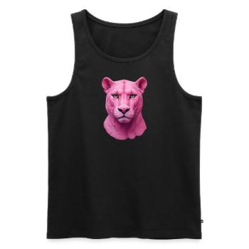 Panther - Männer Premium Bio Tank Top - Schwarz - Vorne - Michal (187cm)