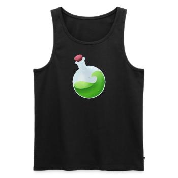 Green Potion - Men's Premium Organic Tank Top - black - Front - AI Model Male 178 light (178cm)