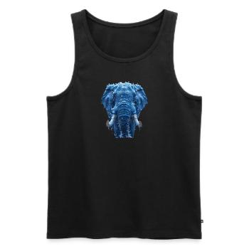 Éléphant fait d’eau - Débardeur bio Premium Homme - noir - Devant - Michal (187cm)