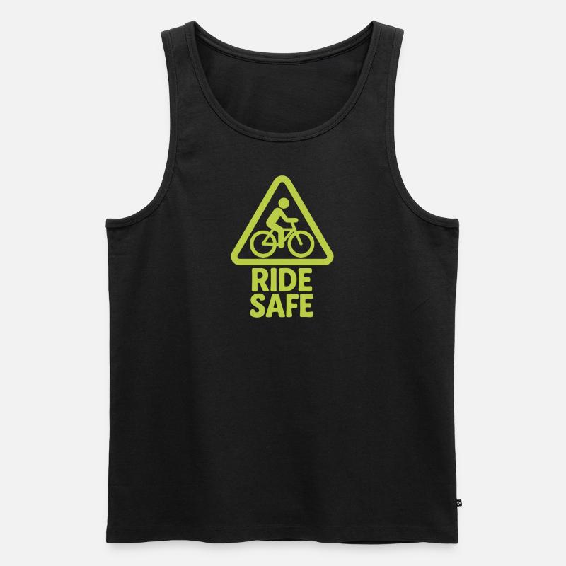 Ride Safe - Männer Premium Bio Tank Top - Schwarz