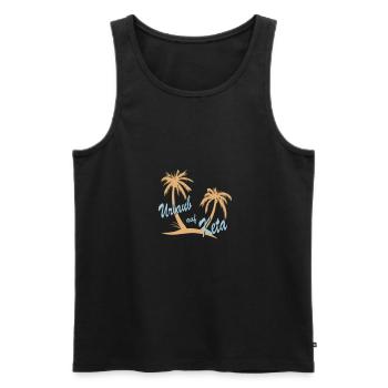 Urlaub auf Keta Ketamin und Drogen - Männer Premium Bio Tank Top - Schwarz - Vorne - Michal (187cm)