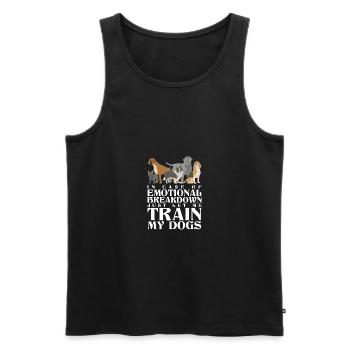 Dog Education Dog Trainer Dog Dog Training - Men's Premium Organic Tank Top - black - Front - Michal (187cm)