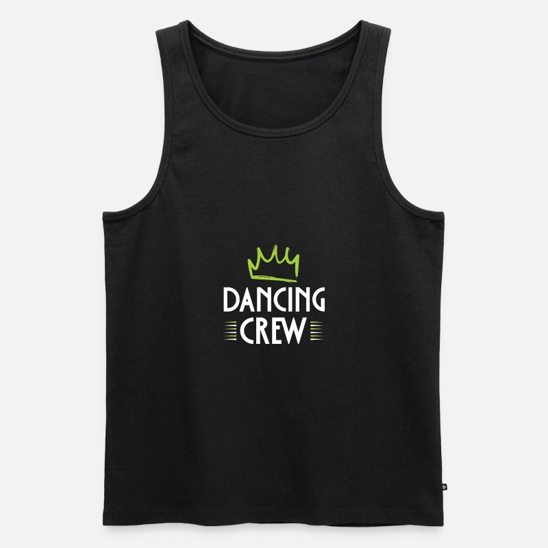 Dancing Crew - Männer Premium Bio Tank Top - Schwarz