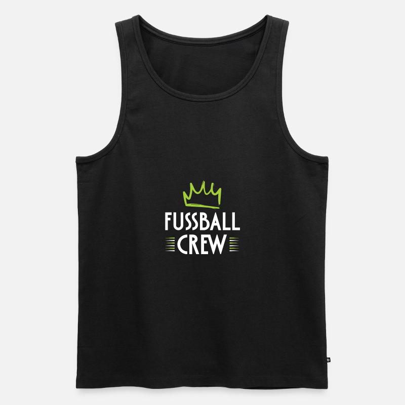 Fussball Crew - Männer Premium Bio Tank Top - Schwarz