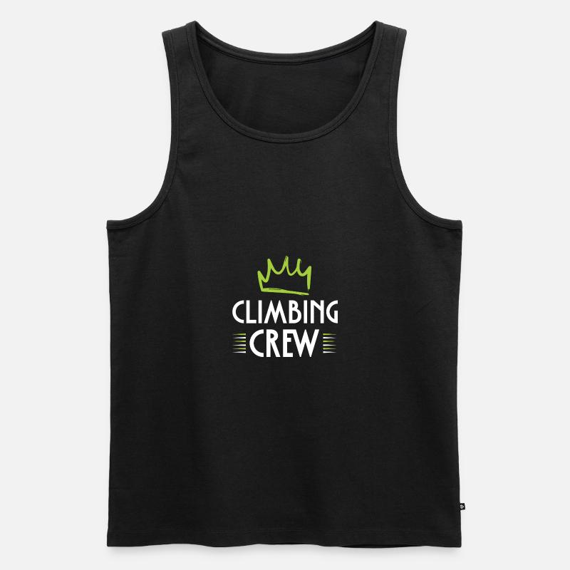 Climbing Crew - Männer Premium Bio Tank Top - Schwarz