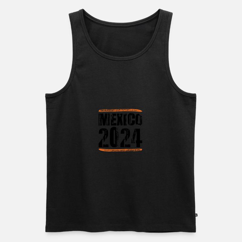 Mexiko 2024 Spruch - Männer Premium Bio Tank Top - undefined