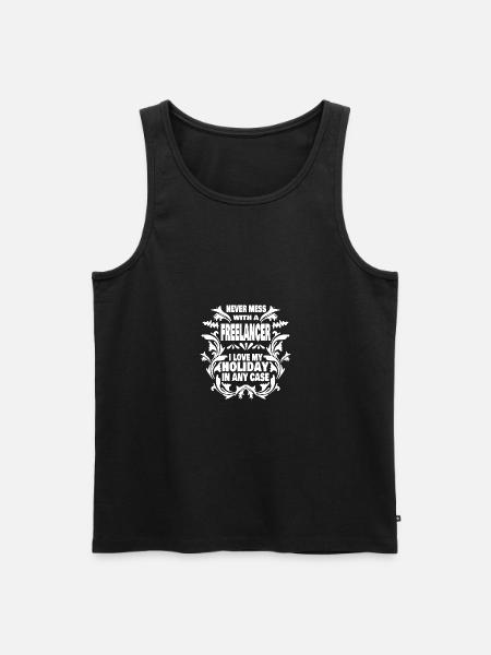 freelancer - Men's Premium Organic Tank Top - black