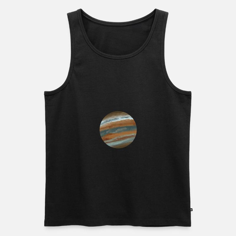 Jupiter - Männer Premium Bio Tank Top - Schwarz