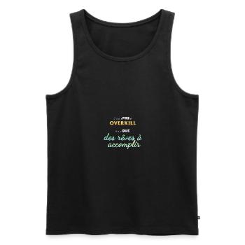 Liga der Legende: Overkill - Männer Premium Bio Tank Top - Schwarz - Vorne - Michal (187cm)