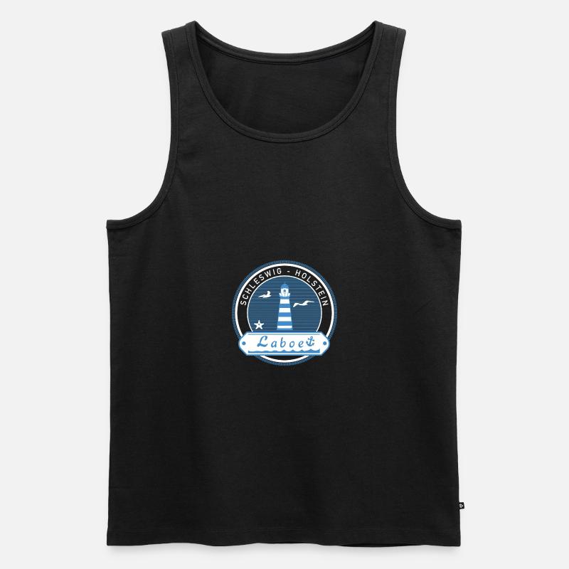 Laboe - Männer Premium Bio Tank Top - Schwarz