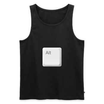 Taste alt Tastatur 11 o - Männer Premium Bio Tank Top - Schwarz - Vorne - Michal (187cm)