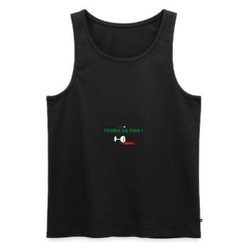 The Vaudois - Men's Premium Organic Tank Top - black - Front - AI Model Male 178 light (178cm)