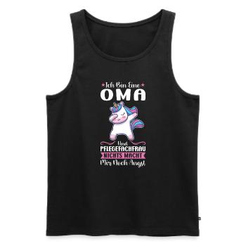Krankenhaus Pflegefachfrau Pflegerin Geschenk - Männer Premium Bio Tank Top - Schwarz - Vorne - Michal (187cm)