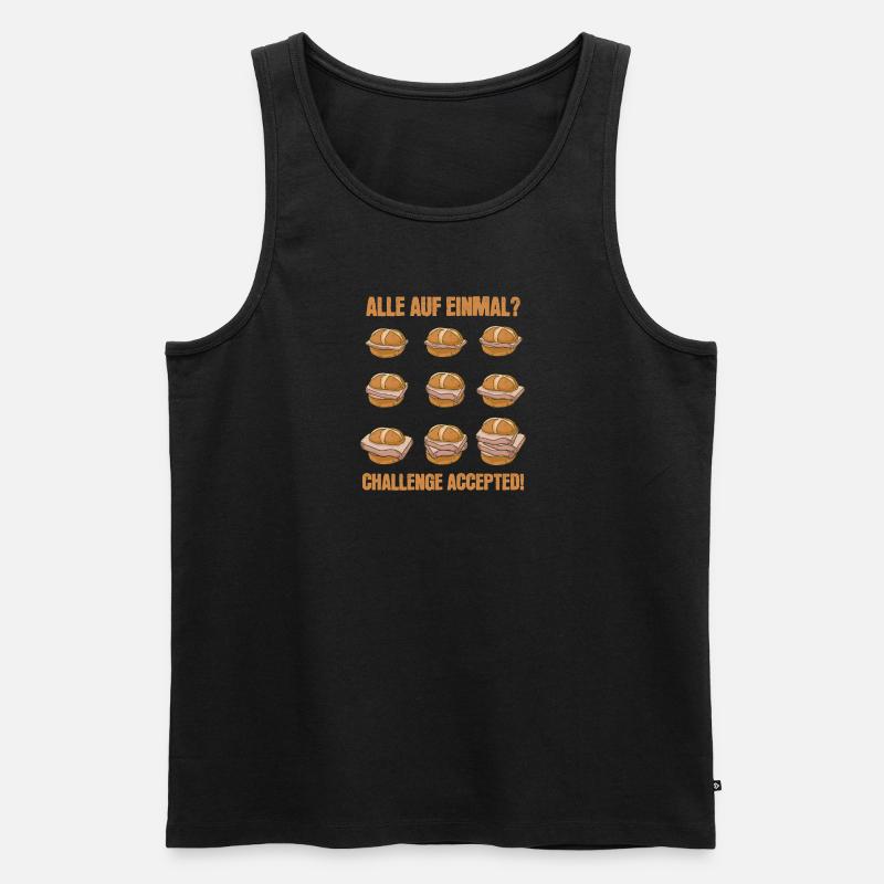 Leberkäse Challenge Bayrisch Leberkässemmel - Männer Premium Bio Tank Top - undefined