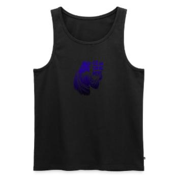 Go and Sin No More – Inspirational Jesus Design - Men's Premium Organic Tank Top - black - Front - AI Model Male 178 light (178cm)