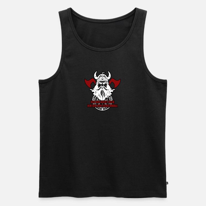 Wikinger Schildwall Lustig - Männer Premium Bio Tank Top - Schwarz