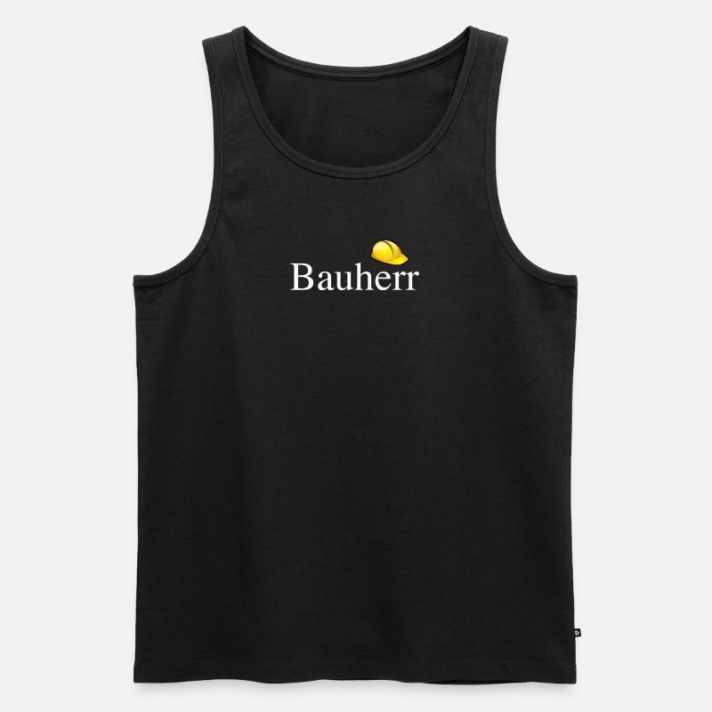 Bauherr - Männer Premium Bio Tank Top - Schwarz