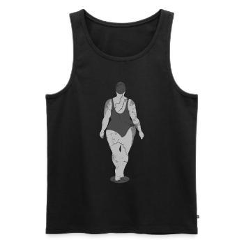 Beautiful woman in swimsuit - Men's Premium Organic Tank Top - black - Front - Michal (187cm)