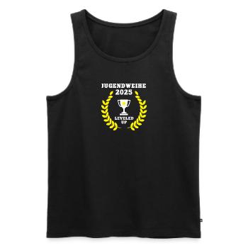 Jugendweihe Feier Party 2025 Osten Jugendfeier - Männer Premium Bio Tank Top - Schwarz - Vorne - Michal (187cm)
