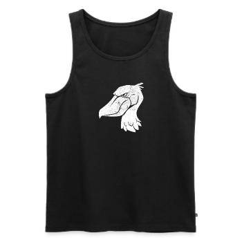 Schuhschnabel Vogel Ornithologe Wald I Geschenk - Männer Premium Bio Tank Top - Schwarz - Vorne - Michal (187cm)