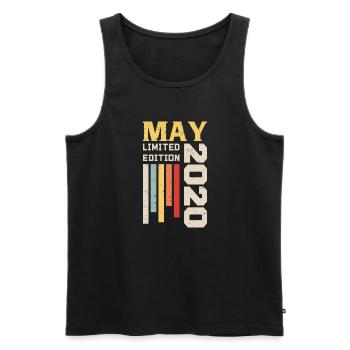 Mai 2020 - Geburtstagsgeschenk geboren im Mai 2020 Mai - Männer Premium Bio Tank Top - Schwarz - Vorne - Michal (187cm)