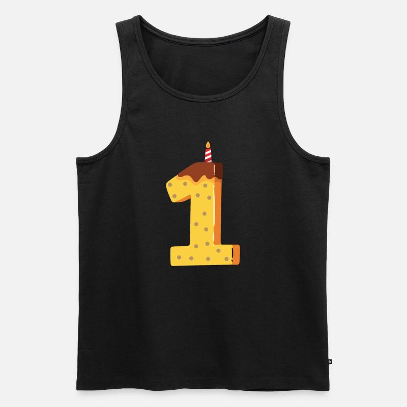 Erstes Jubiläum - Männer Premium Bio Tank Top - Schwarz