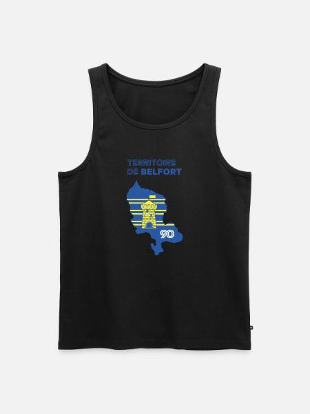 Territory of Belfort 90 - Men's Premium Organic Tank Top - black