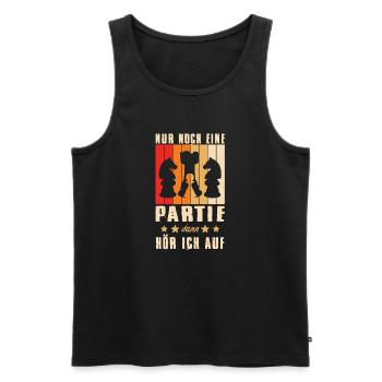 Schachspieler Geschenke Schach Zubehör Schachbrett - Männer Premium Bio Tank Top - Schwarz - Vorne - Michal (187cm)