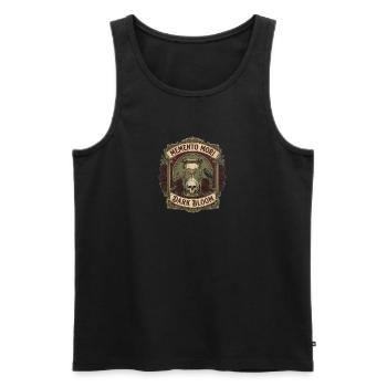 Memento Mori Dark Bloom - Débardeur bio Premium Homme - noir - Devant - Michal (187cm)