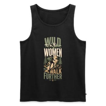 Femmes randonneuses - Débardeur bio Premium Homme - noir - Devant - Michal (187cm)