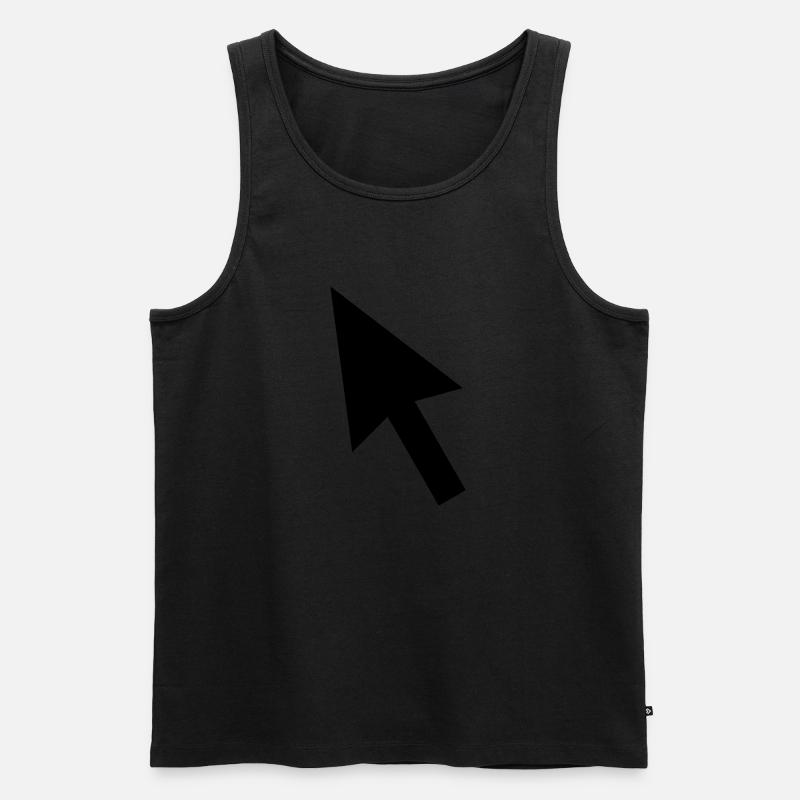 Mouse cursor - Men's Premium Organic Tank Top - black