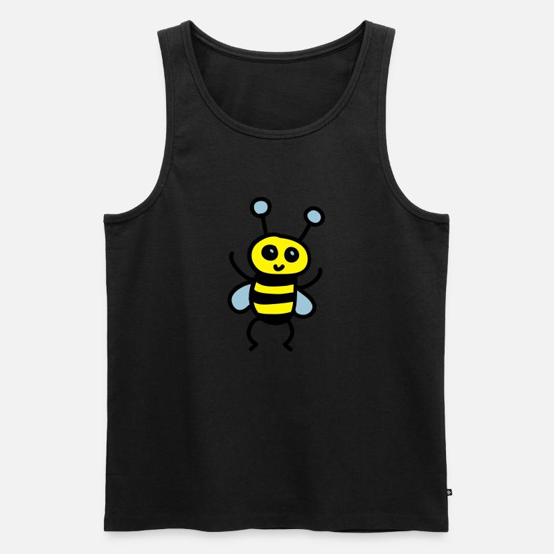 Niedliche Biene 3 - Männer Premium Bio Tank Top - Schwarz