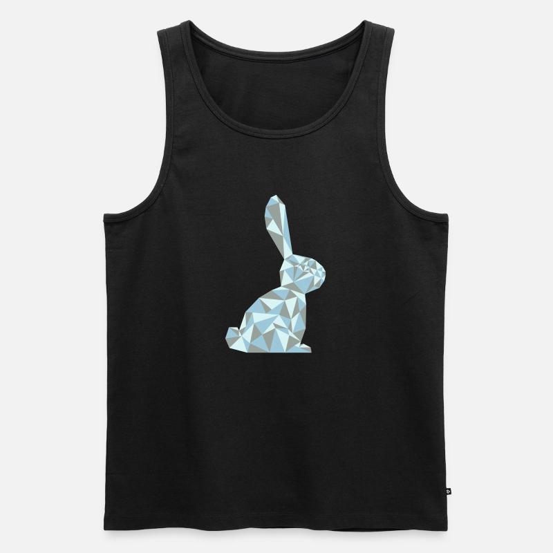 Hase - Männer Premium Bio Tank Top - Schwarz