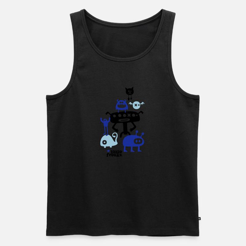 Little Freakz - Männer Premium Bio Tank Top - Schwarz