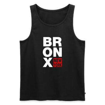 bronx new york - Männer Premium Bio Tank Top - Schwarz - Vorne - Michal (187cm)