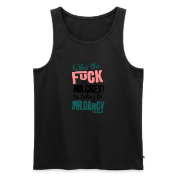 whothefk - Männer Premium Bio Tank Top - Schwarz - Vorne - Michal (187cm)