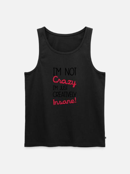 Insane - Men's Premium Organic Tank Top - black