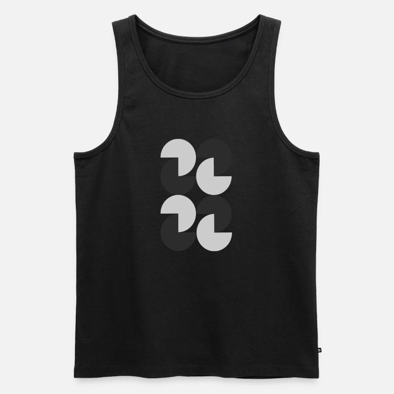 abstraction - Männer Premium Bio Tank Top - Schwarz