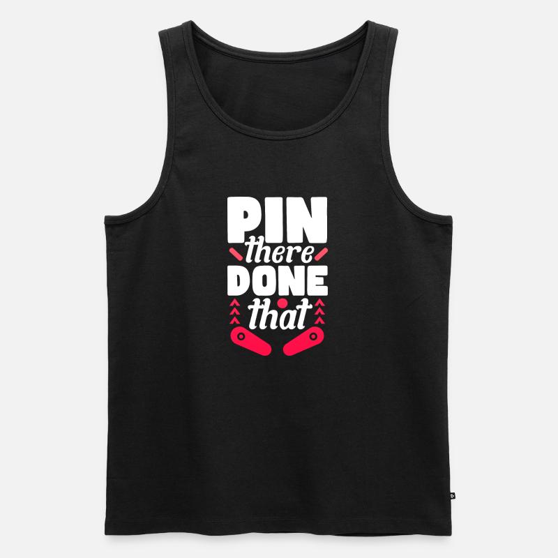 Pin there Done that - Männer Premium Bio Tank Top - Schwarz