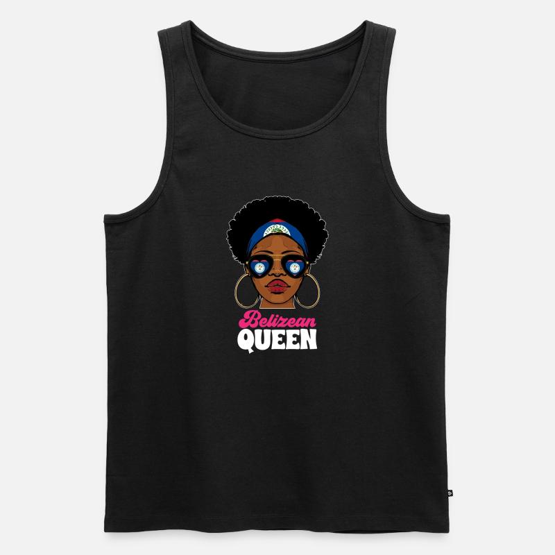 Belize Flagge Belizer - Männer Premium Bio Tank Top - Schwarz