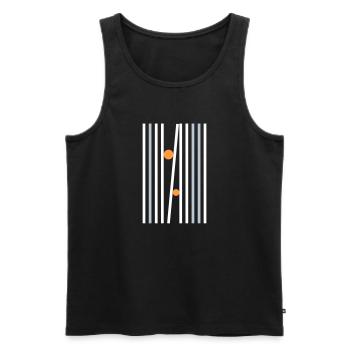 Abstraktes Design - Männer Premium Bio Tank Top - Schwarz - Vorne - AI Model Male 178 light (178cm)
